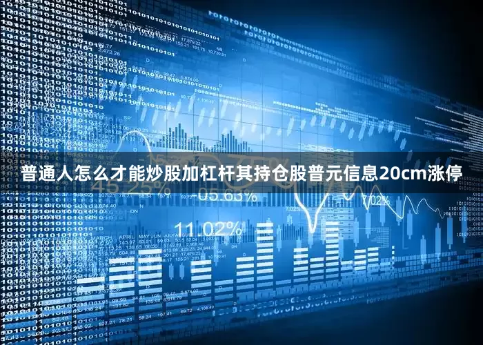 普通人怎么才能炒股加杠杆其持仓股普元信息20cm涨停