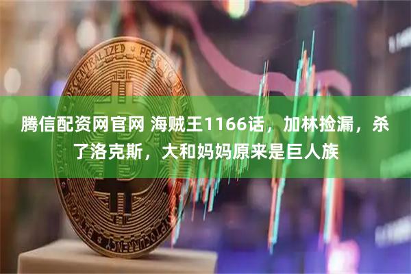 腾信配资网官网 海贼王1166话，加林捡漏，杀了洛克斯，大和妈妈原来是巨人族